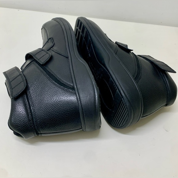 Men’s 14 EE Wide Orthofeet Glacier Gorge Pebbled Leather Hook & Loop Ankle Boots - Picture 11 of 16